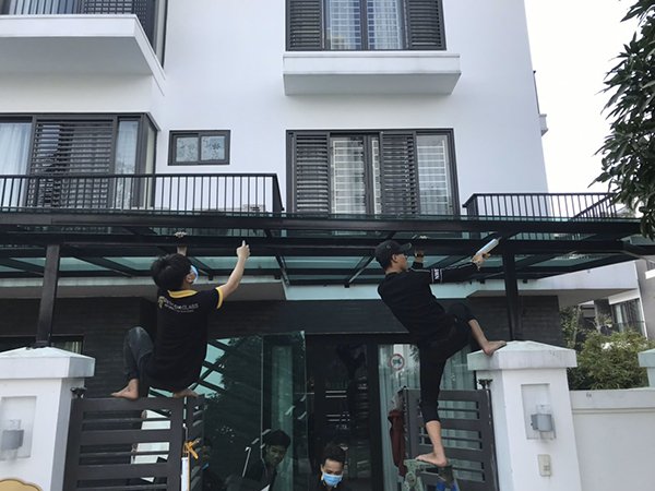 Mái kính cường lực Đà Nẵng mai kinh dep 26