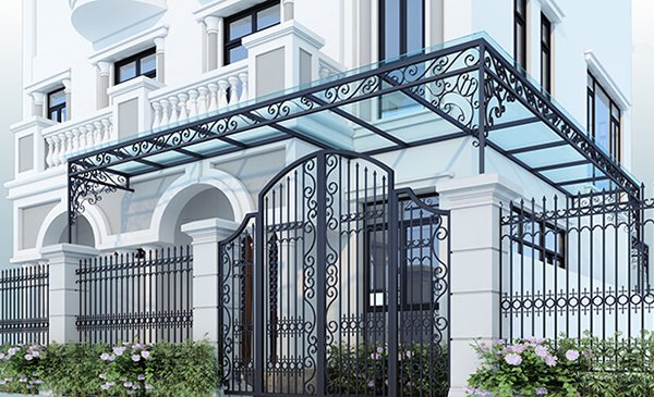 Mái kính cường lực Đà Nẵng mai kinh sat nghe thuat 3